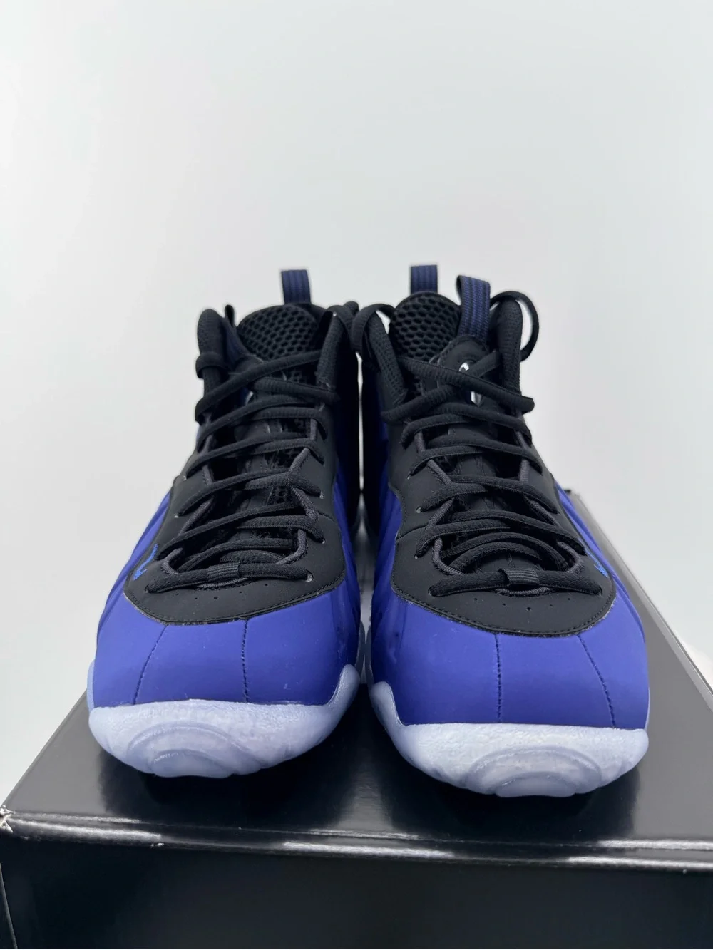 Nike Air Foamposite Youth Size 6Y Royal Blue Black Icy Sole New